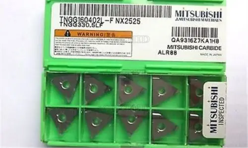 

New MI+ Tngg160402l-F Nx2525 Tngg330.5Lf Carbide Inserts 10Pcs/Box V