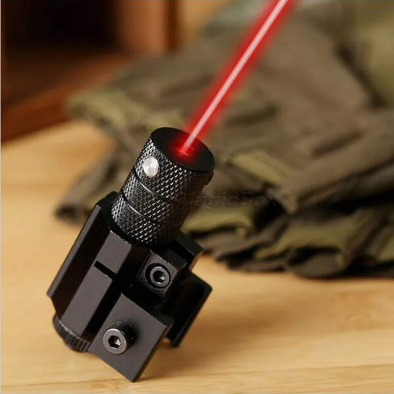 Мощный тактический лазерный прицел с мини красной точкой набор креплением на - Фото №1