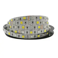 RGB + CCT Светодиодная лента 5050 SMD 60 светодио дный led s/М m 5 м RGB + Холодный белый Теплый белый светодио дный 2 в 1 Светодиодная гибкая лента Полная