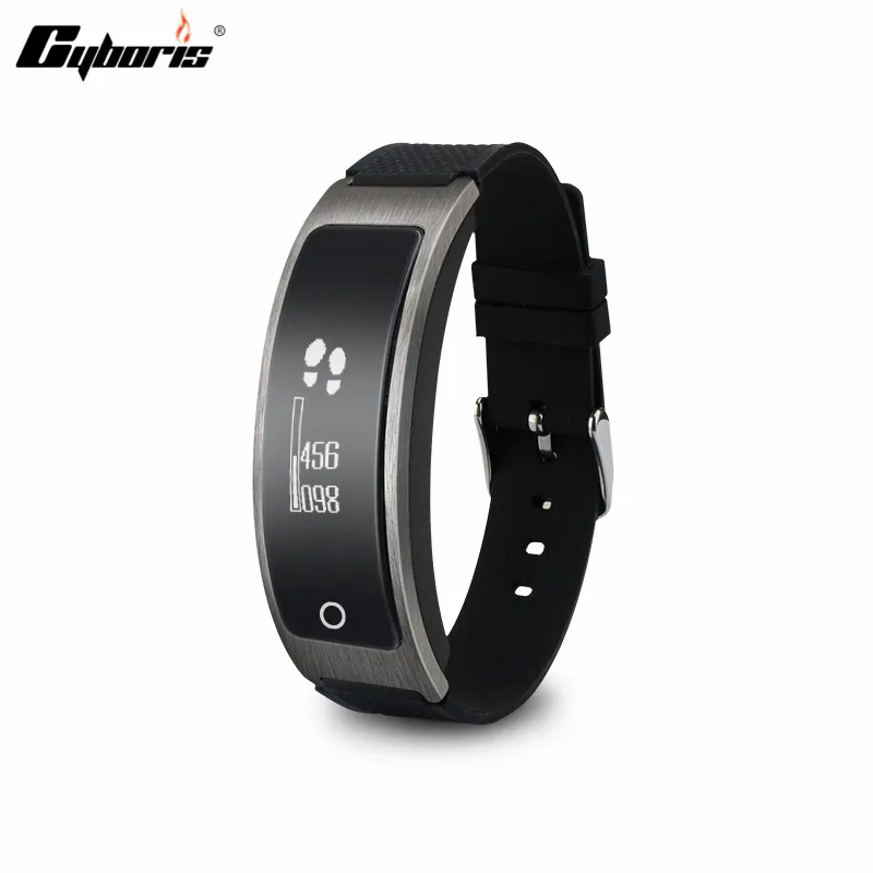 Cyboris Bluetooth Smart Touch Screen Bracelet Smart Band Heart Rate Monitor Fitness Wristband Call Reminder for
