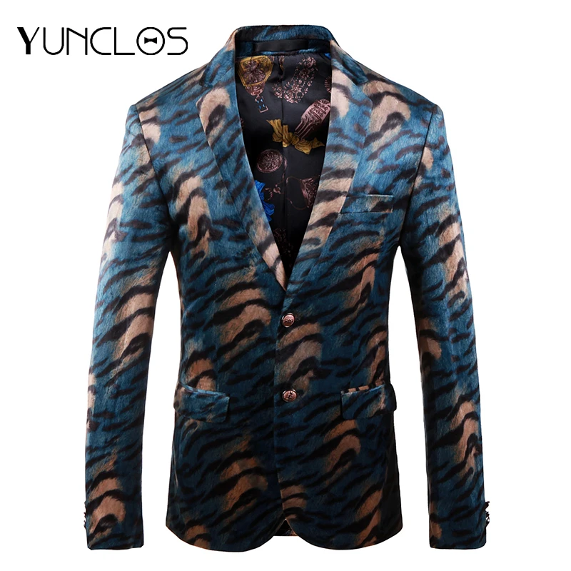 YUNCLOS Luipaard print Bruiloft Blazer voor Mannen Slim Fit Mannen Wedding Party Suit Jassen Heren Bloemen Blazer Jassen blazer masculino YUNCLOS Luipaard print Bruiloft Blazer voor Mannen Slim Fit Mannen Wedding Party Suit Jassen Heren Bloemen Blazer Jassen blazer masculino