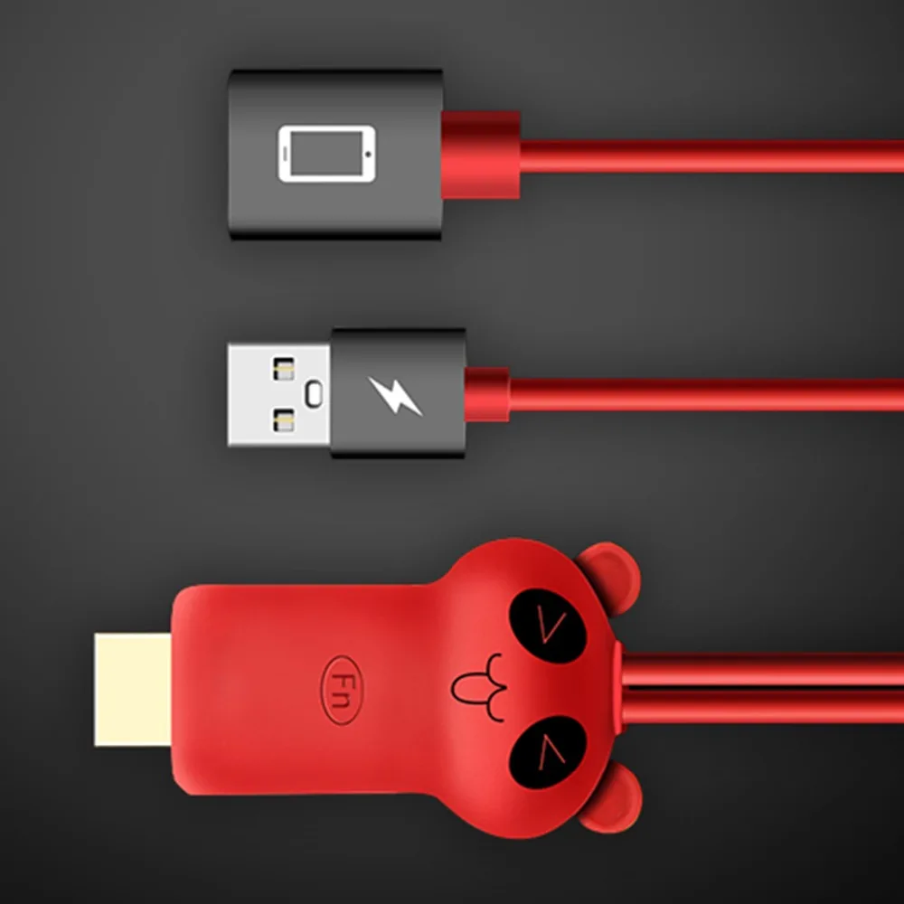 SOONHUA Мини OTG к HDMI кабель HD видео адаптер 1080 P Micro usb type C Plug And Play Аудио Видео кабель для Android iOS телефонов