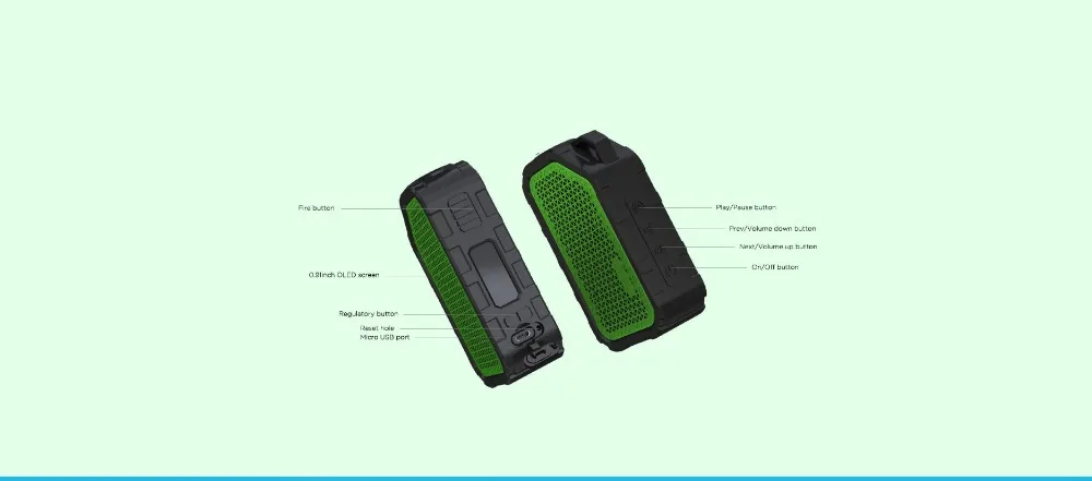 Original Wismec Active Bluetooth Music TC Box MOD 80W with 2100mah Battery Fit AMOR NSE Tank Electronic Cigarette Mod Vape 01 (9)