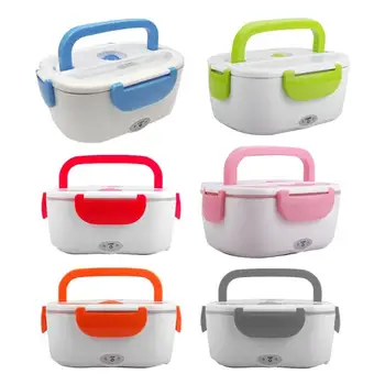 

12V/24V/230V PTC Heating Electric Lunch Box Rice Warmer Food Container Portable Lunchbox Car EU Plug Dual Use Dropship