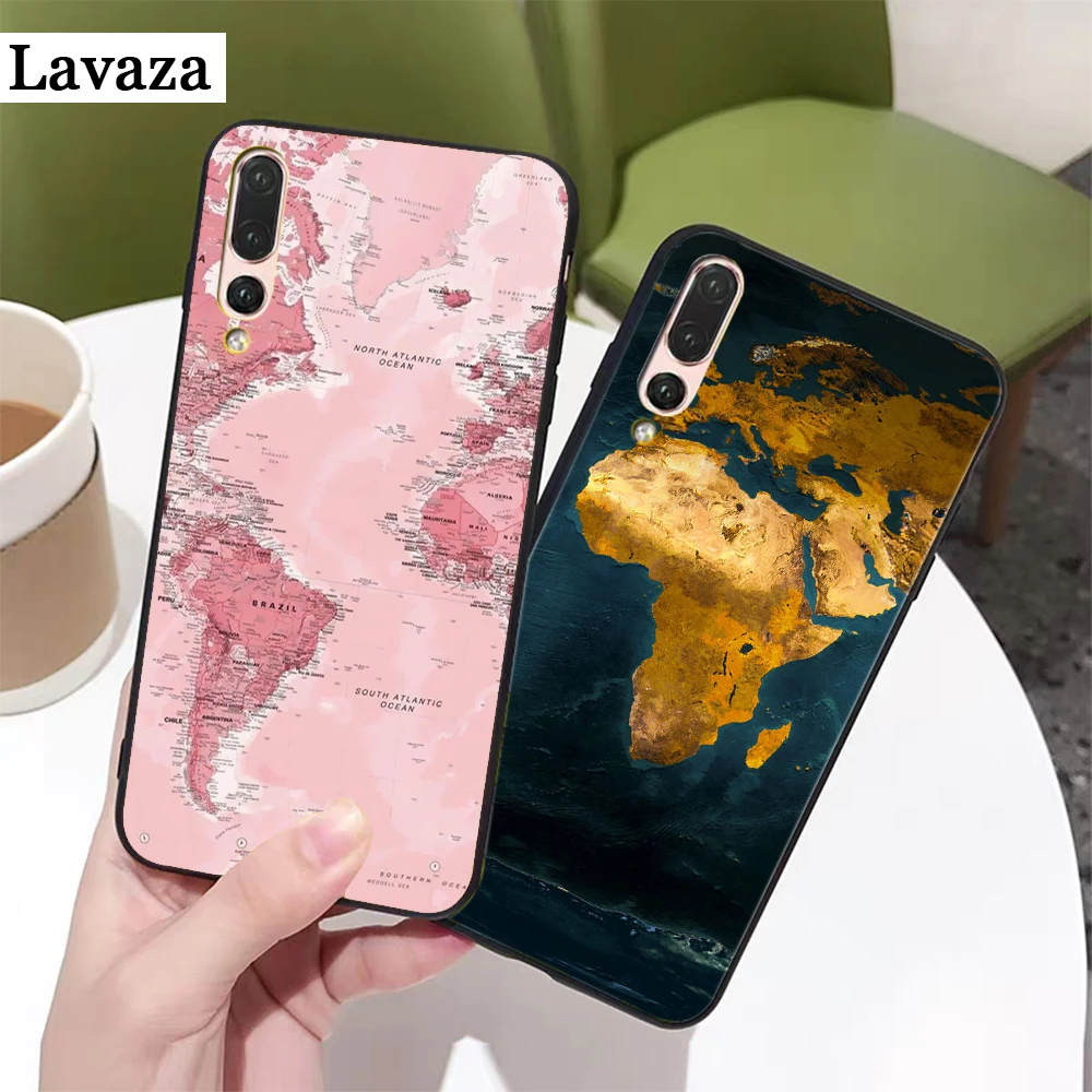 Карта мира Лидер продаж силиконовый чехол для Huawei P8 Lite 2015 2017 P9 2016 Mimi P10 P20 Pro P Smart Z 2019