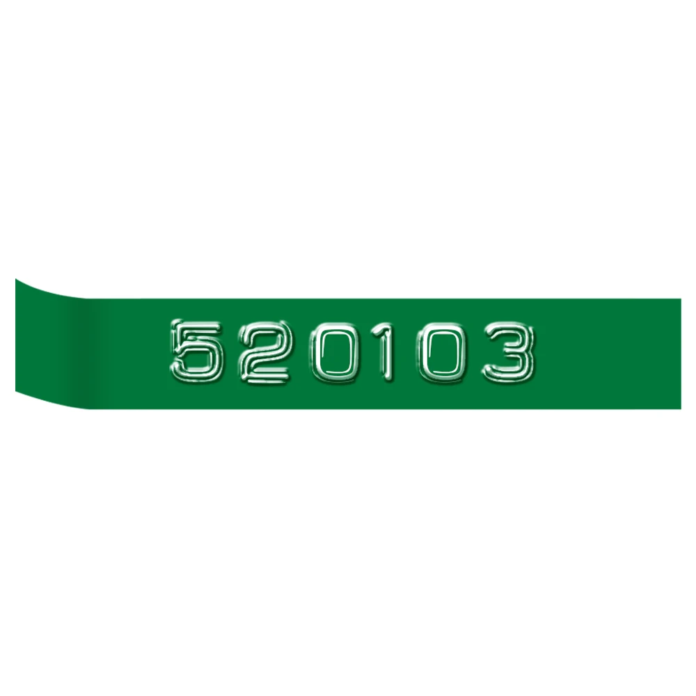 9 мм совместимый с dymo 3D пластиковые ленты для смайликов 520103 5 шт. ручные ленты для принтеров Белый на зеленый для органайзера Xpress принтер этикеток