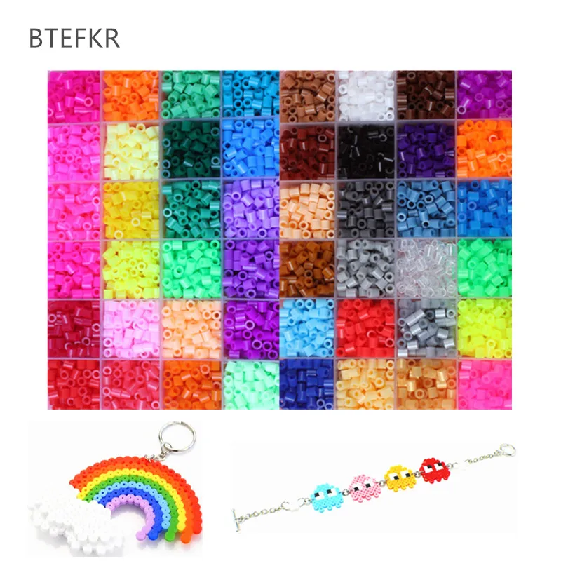 48 Colors 5mm Hama Beads Puzzle Education Toy Jigsaw Puzzle Perler Beads 3D Puzzles Fuse Beads