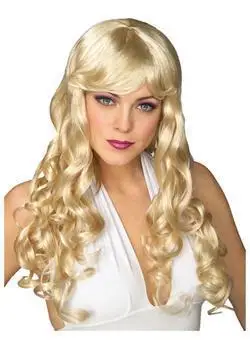 Free shipping Gold wave Wig for charm ladies WSYH004+Cheap Price |