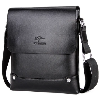 

Kangaroo Luxury Brand Vintage Messenger Bag Men Leather Shoulder Bags Business Crossbody Bags For Men Handbags Small Briefcase