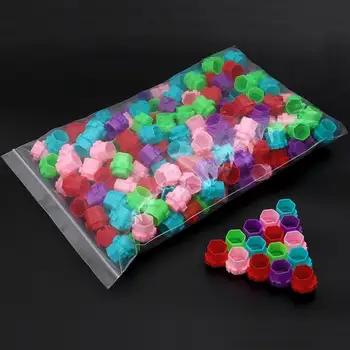 

Professional 200Pcs/Lot Tattoo Accessory Honeycomb Shape Tattoo Ink Cups Much Colors Supply