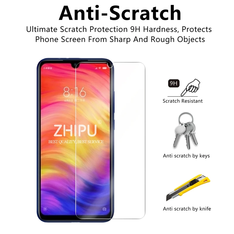 Закаленное стекло для Xiaomi Redmi Note 7 Pro защитное 2.5D 9H Pro|Защитные стёкла и плёнки| |