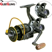 GLEEGLING новая спиннинговая катушка углеродная 5,2: 1/5. 0:1 задняя тяга с ручкой для льда Катушка с двойной загрузкой рыболовное колесо Океан пляж Рыбалка
