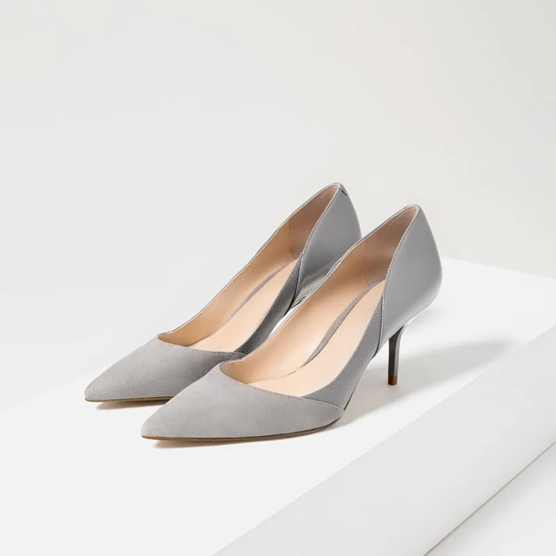 Nouvelle De Styles Orange Sheos Luxe nude blue Chaussures Femme Marque Bureau Classique Prix Femmes Variété Sexy 2018 Mélangés Une Couleurs Usine Spécial gray qxnt0fA