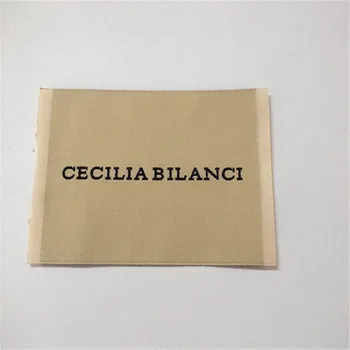 

Customized 5*8.3cm Garment Woven Label Clothing label High Density