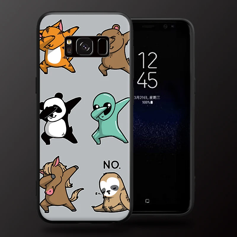Жесткий чехол для телефона с изображением животных из мультфильмов для samsung Galaxy A3 A5 A8 J3 J5 J7