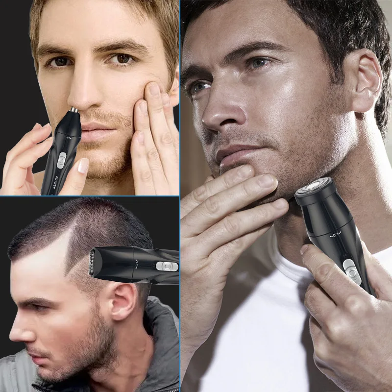 

Multifunctional Electric Razor Nose Hair Trimmer Shaver Side Hair Trimmer Set Mini Portable Convenient Facial Hair Care Suit Men