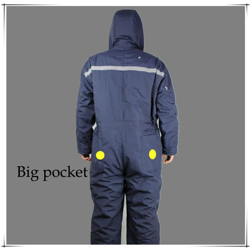 Winter working clothing Men wadded padded safety clothing outdoors work wear uniforms winter thicken warm protective overalls (3)