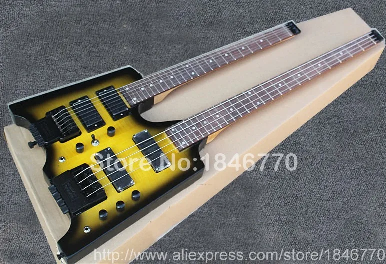 Buy 24F Double necks Headless Electric guitar with