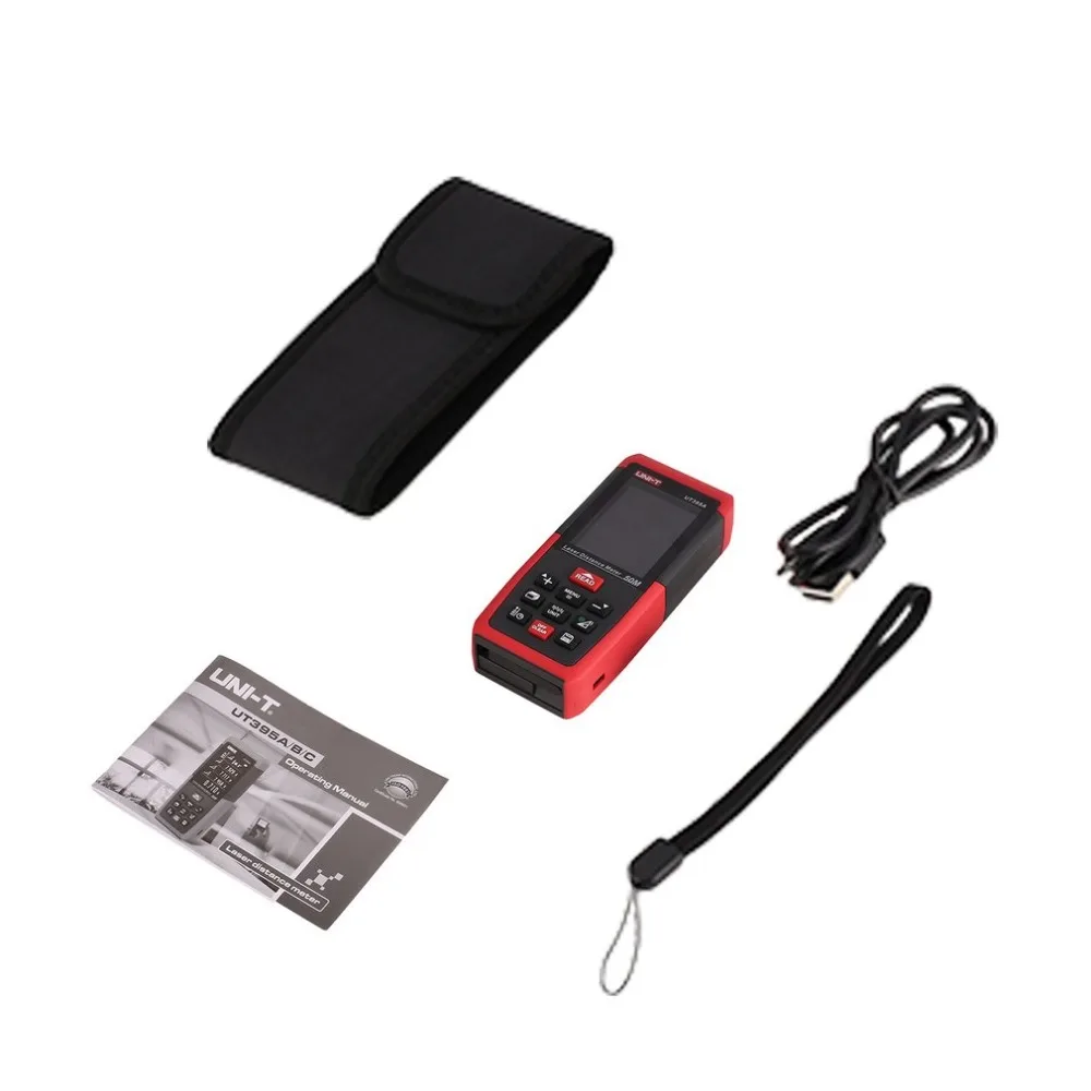 

UNI-T UT395A Laser Distance Meters 50M Range Finder with 2MP Lens Rangefinder Best Accuracy 2mm USB Data Export PC Software