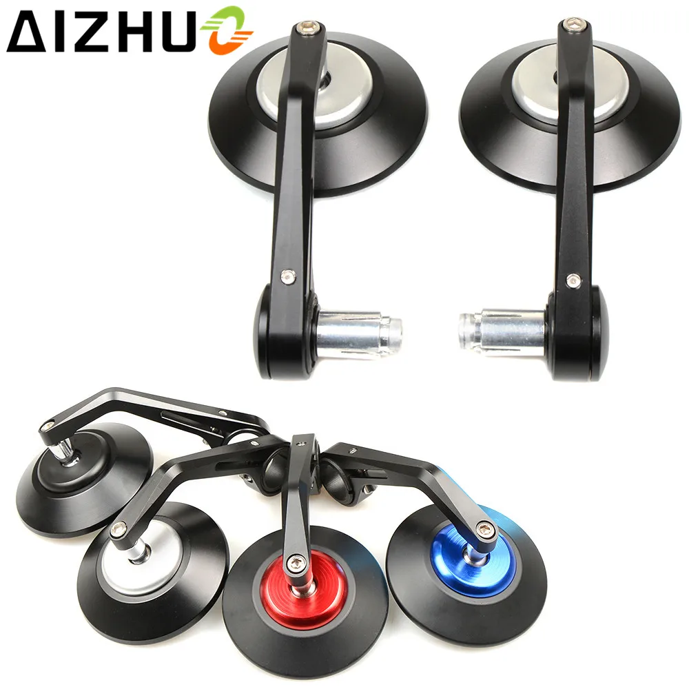 

7/8'' 22mm Motorcycle Rear view Mirror Universal CNC Aluminum Handlebar End Modification Rearview Mirrors For BMW Honda Suzuki