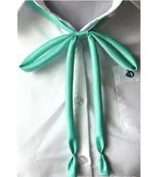 10 шт./лот! 2019 сезон: весна–лето Для женщин мягкие однотонные галстуки-бабочки студенток школы галстуки однородные аксессуары для японский