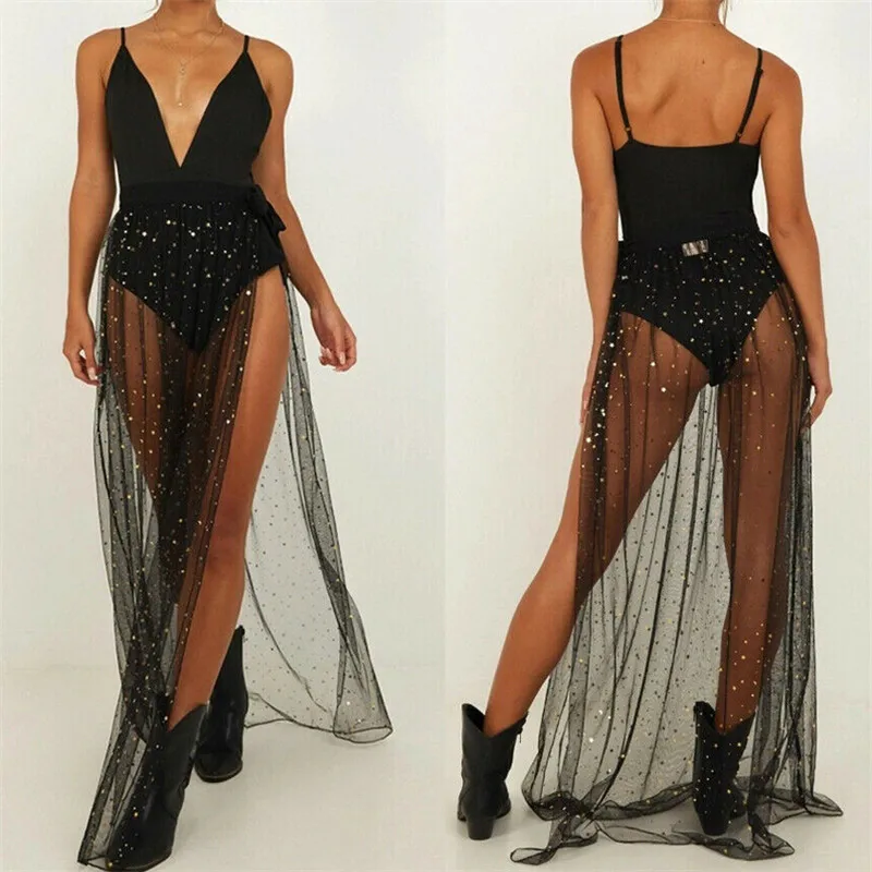 sequin bathing suit cover up
