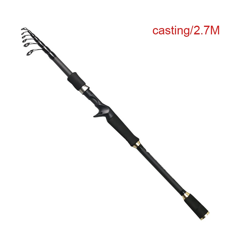 

NEW Telescopic Fishing Rod Carbon Fiber Ultralight Fishing Pole Portable Spinning Casting Rods