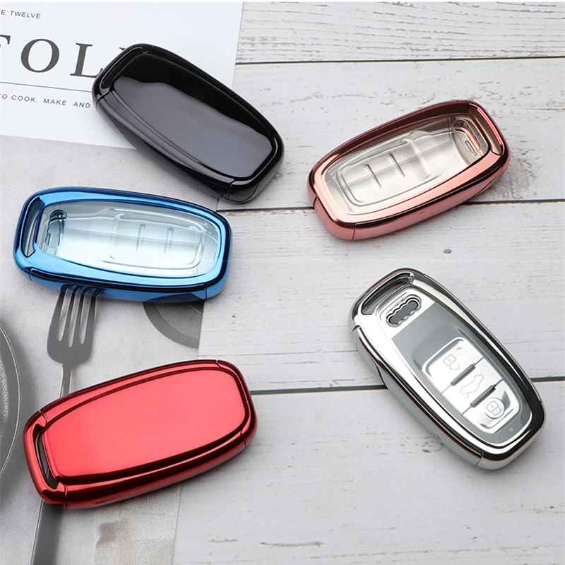 

Car TPU Remote Smart Key Cover Fob Case Shell For Audi A1 A3 A4 A5 A6 A7 A8 Quattro Q3 Q5 Q7 2009 2010 2011 2012 2013 2014 2015