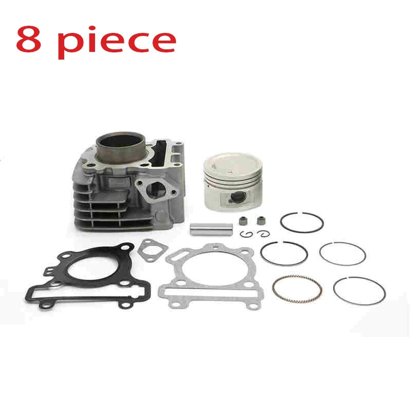 

Complete Cylinder Block Barrel Piston Pin Kit Rings Cir Clip Set & Head Base Gasket set For Yamaha TTR110 2009 - 2019 TTR 110