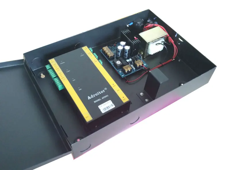 Hi-end 32-bit TCP single Door Control kit power case with battery space support software/ web/ smart phone/tablet