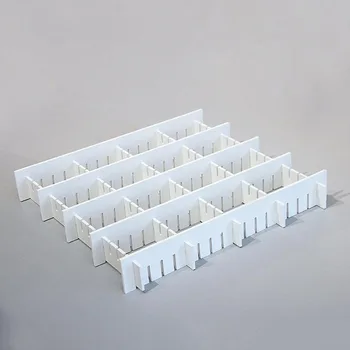 

12pcs Durable Tidy Organizer Containers Grid Drawer Dividers Free Combination Organizers for Socks Scarves Bras
