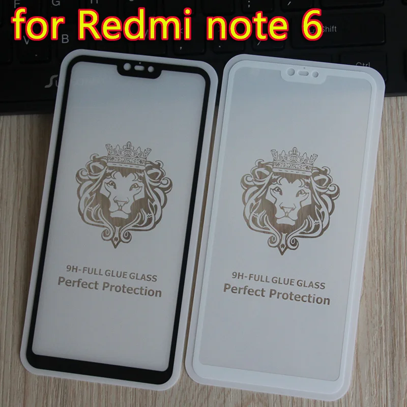 Защитное стекло для Redmi Note 6 закаленное 9H полное покрытие Xiaomi 8 lite | Мобильные