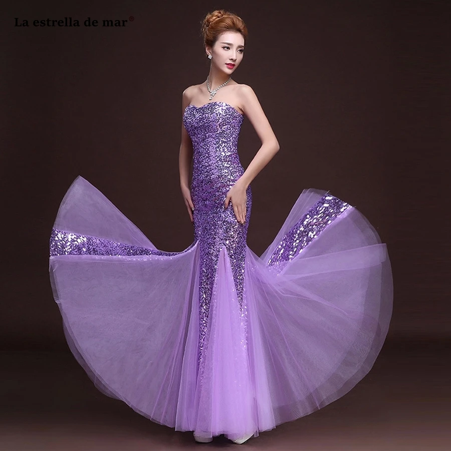 Vestido Madrinha New Sweetheart Lace Sequin Sexy Mermaid Royal