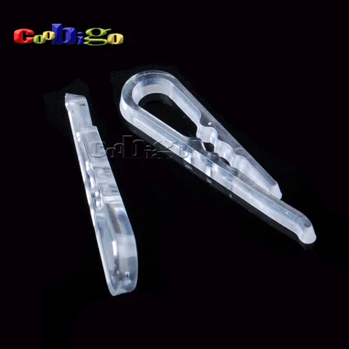 

50pcs 49.5*12mm Plastic Transparent Clear Mini With Teeth Clip For Dress Shirt Garment Collar Girl Hair Accessories