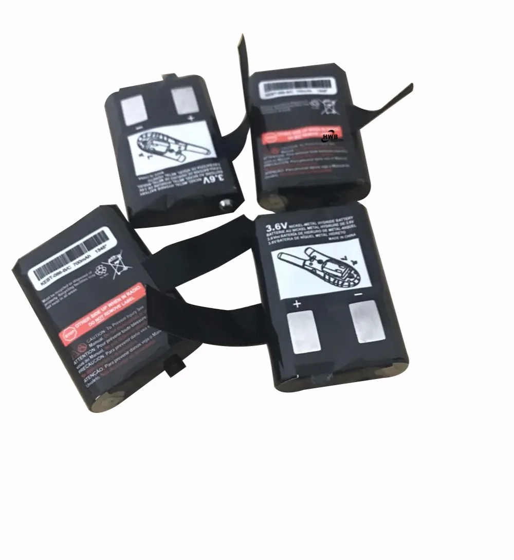 4pc 3.6v 700mah Battery For Motorola 2 Way Radios KEBT 086 A M53617