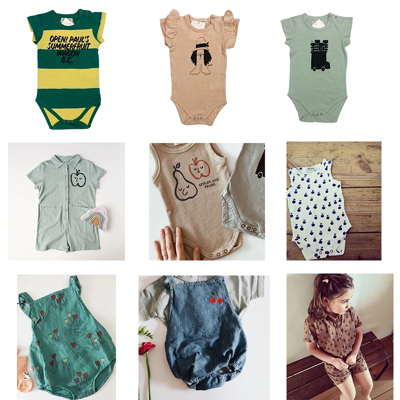 Kopen Op Voorraad! Baby Jongens Rompertjes 2019 Zomer BC Meisjes Print Jumpsuits Pasgeboren Baby Katoenen Een Stukken Kleding Peuters Kostuum