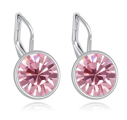 4 Классические оригинальные кристаллы от Swarovski Bella мини серьги модные серьги-гвоздики трендовые праздничные подарки на день рождения для женщин - Окраска металла: 4