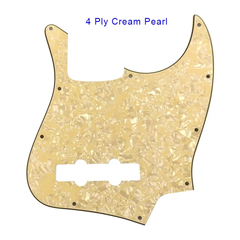 Pleroo гитара деталей pickguards Стандартный 10 отверстий 4 строки костюм для fender Jazz Bass Стиль JB накладку к царапинам плиты