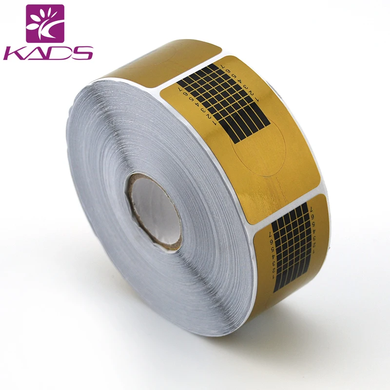

2016 KADS Hot Sale 50rolls/Lot New Square Shape Nail Forms Professional Nail Tools Tips Nail Art Guide Form For  Extension Nail