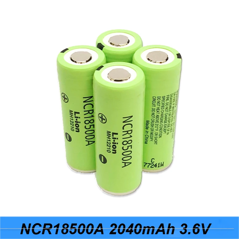 Original 3.6V NCR18500A 2040mAh Rechargeable Battery For Panasoniiic lithium battery 18500 3.7v for camera battery /flashlight Original 3.6V NCR18500A 2040mAh Rechargeable Battery For Panasoniiic lithium battery 18500 3.7v for camera battery /flashlight