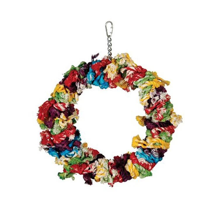Hot Lớn Bird Parrot Mây Swing Ring Treo Vật Nuôi Parakeet Budgie Cockatiel Lồng ToysNB0284