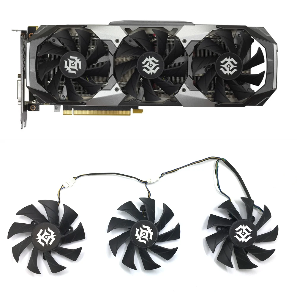 

Original 85mm 4Pin GPU Cooler fan Replace for ZOTAC GTX1070 8GD5 RTX 2070 8GD6 RTX 2080 8GD6 RTX 2080Ti 11GD6 X GAMING PC fans