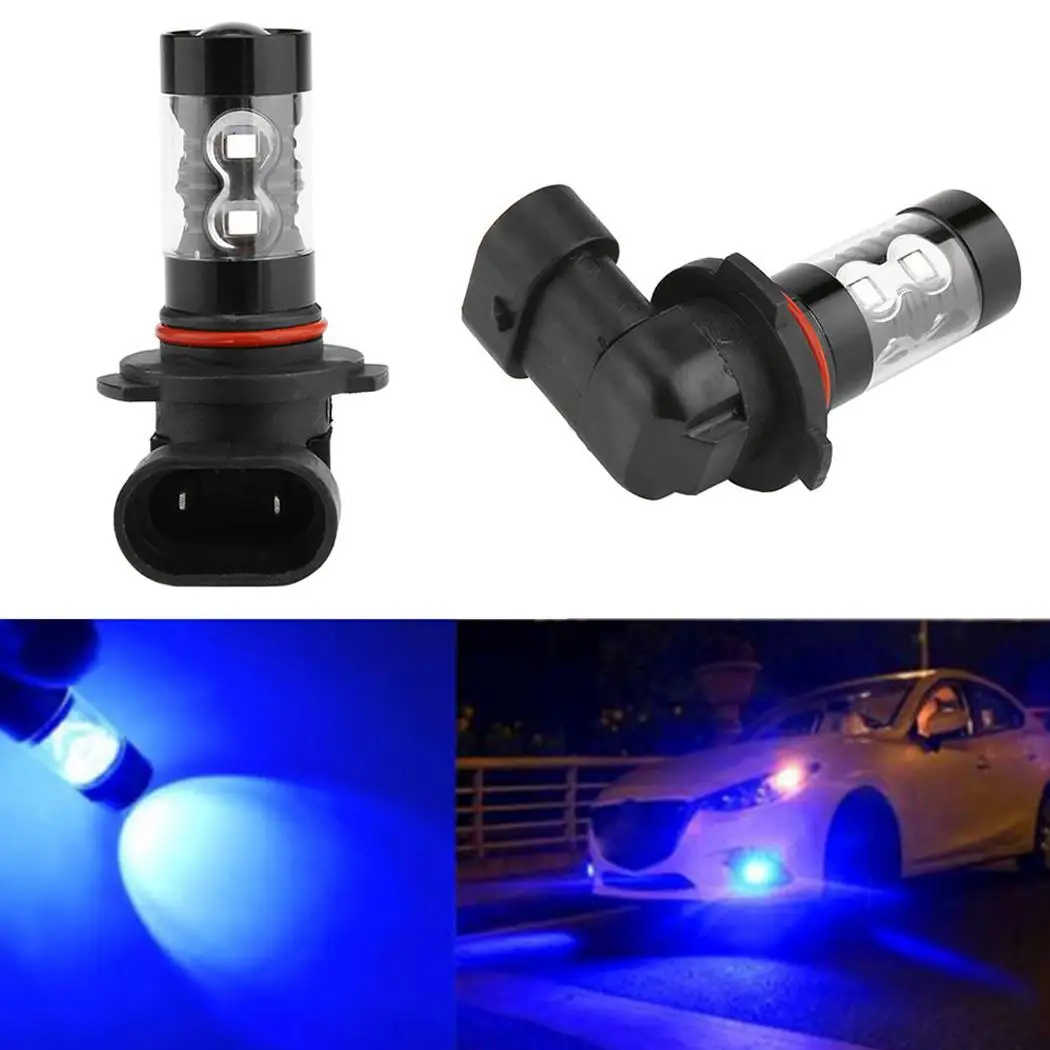Automotive LED High Power Fog Light H10 9145 12 30V 50W Blu ray 10000K
