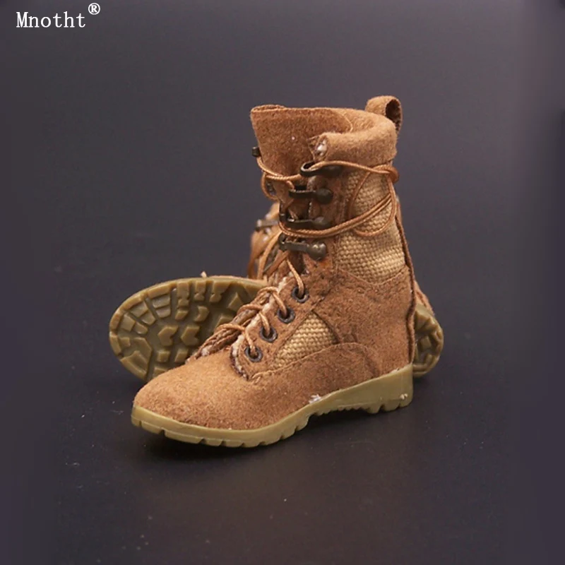 

Mnotht 1/6 Female Soldier Desert Combat Boots Model Accesdsory VM-002 VM-003 Black/Brown Lace Up Boots 12''Toys Action Figure m2