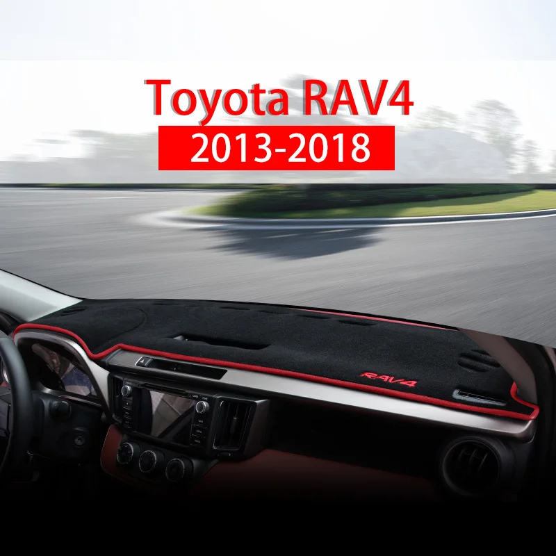 

1Pcs Car Dashboard Center Console Cover Dash Mat Protector Sunshield For Toyota RAV4 2013 2014 2015 2016 2017 2018 Accessories