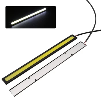 

Car Styling 1Pc Update Ultra Bright LED Daytime Running Lights DC 12V 17cm Waterproof LED DRL For Cars COB Driving Fog Lamp