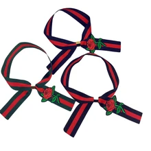 Yuqung узкий Женский Галстук, женские галстуки в полоску с розами, женские галстуки для колледжа, студентов, сотрудников банка, отеля, Женский Галстук-бабочка, детские галстуки