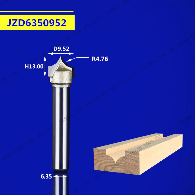 12,7 мм shank-1PCS, станок с ЧПУ деревообрабатывающий фрезерный станок, вольфрамовая твердосплавная Концевая фреза, NeedleNose Гравировальный Бит, МДФ, Деревянный инструмент