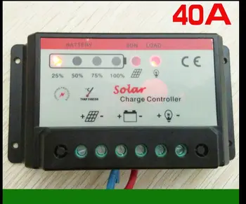 

40A 12V / 24V Solar Controller panel controller charger Control Voltage settable auto work for Home use control