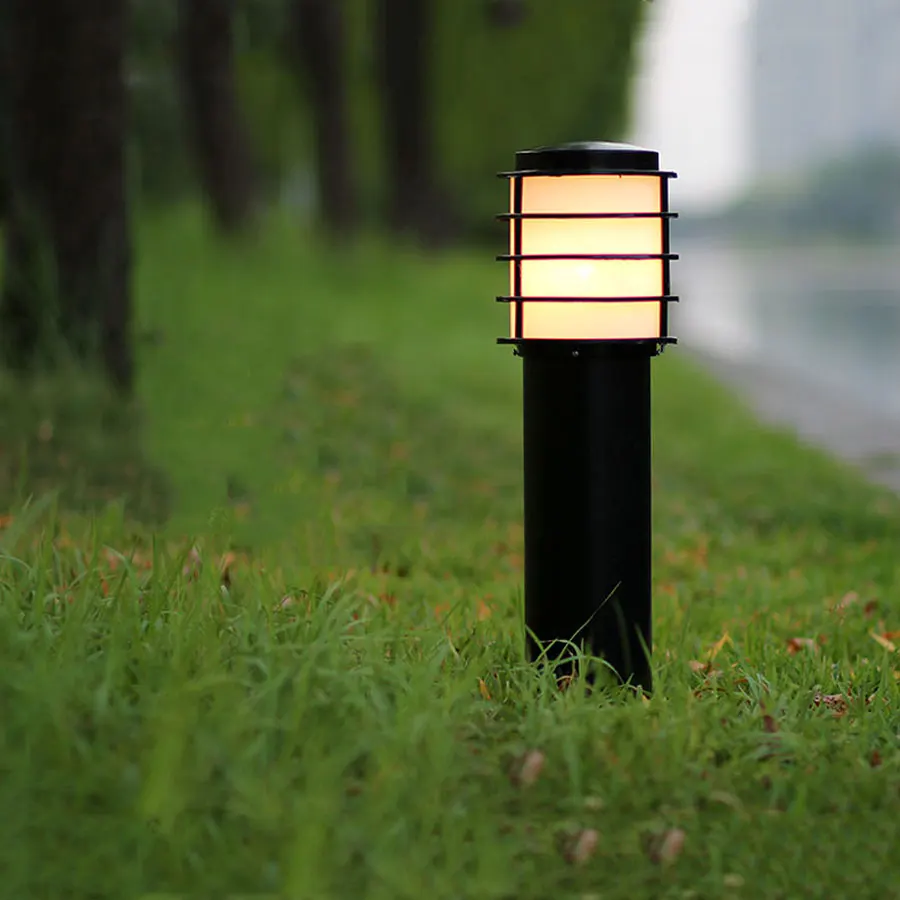 Современный садовый светильник, уличный клетчатый светильник, водонепроницаемый светильник для двора, уличный светильник
